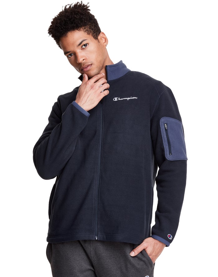 Chaqueta Champion Hombre - Polar Fleece Full Zip ( Azul Marino ) 1238706-VI